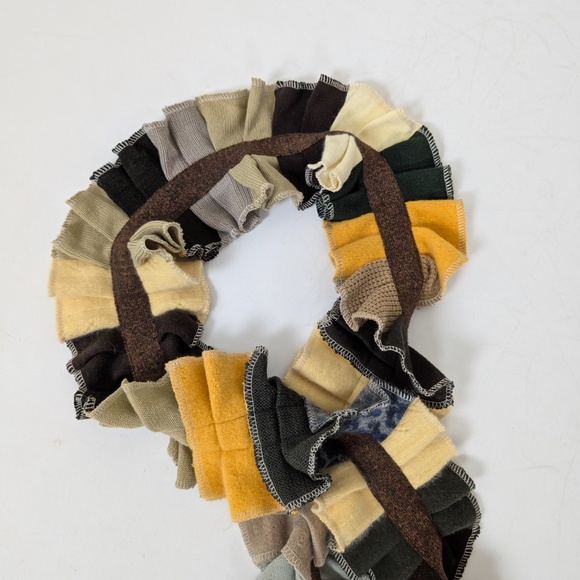 Myco Anna Scarf Deconstructed Long Warm Fall Neutral Earthy - Picture 8 of 10